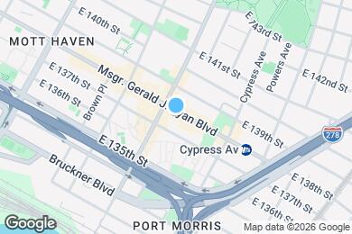 Map image of the property - 582 E 138th St