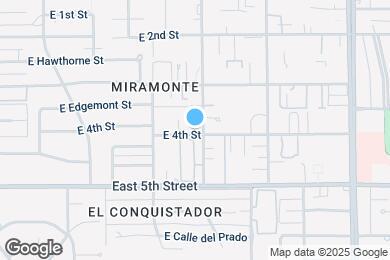 Map image of the property - 3555 E 4th St