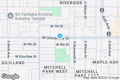 Map image of the property - 731 W University Dr