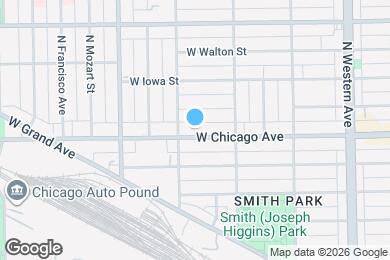 Map image of the property - 2642 W Chicago Ave