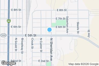 Map image of the property - 916 N Sheridan Ave