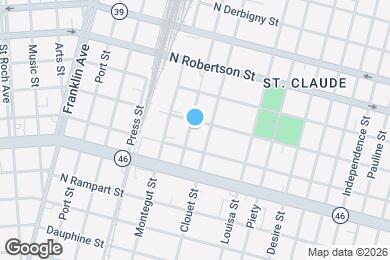 Map image of the property - 1231 Feliciana St