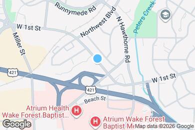 Map image of the property - 1612 W 1st St