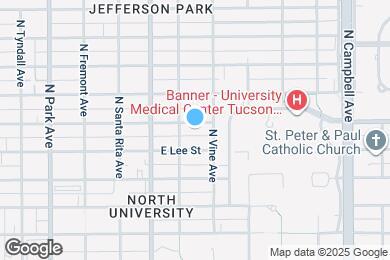 Map image of the property - 1422 E Elm St