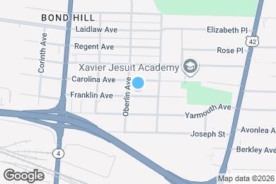 Map image of the property - 1408 Franklin Ave