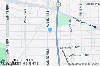 Map image of the property - 1214 Madison St NW