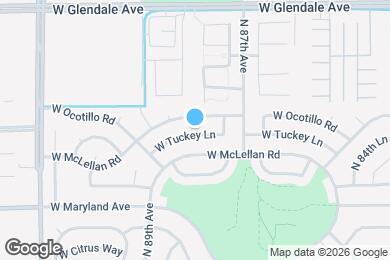Map image of the property - 8736 W Tuckey Ln