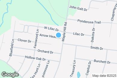 Map image of the property - 1702 Arrowhead Dr