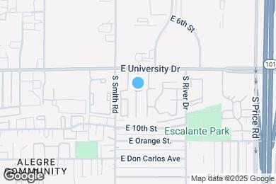 Map image of the property - 2027 E University Dr