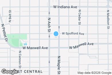 Map image of the property - 1610 W Mission Ave
