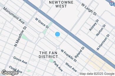Map image of the property - 1621 W Grace St