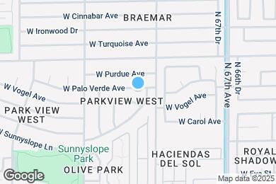 Map image of the property - 6935 W Palo Verde Ave