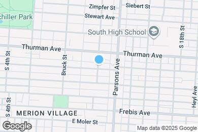 Map image of the property - 1218 S Washington Ave