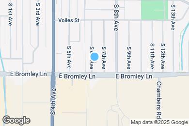 Map image of the property - 862 S 6th Ave
