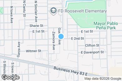 Map image of the property - 205 Guerra Ave