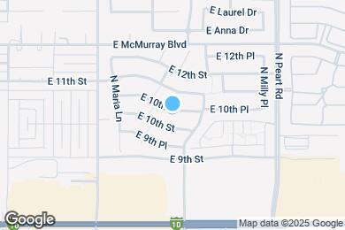 Map image of the property - 1367 E 10th Pl
