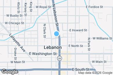 Map image of the property - 208 W Williams St