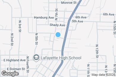 Map image of the property - 708 McDonald St