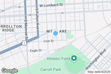 Map image of the property - 416 S Gilmor St