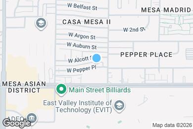 Map image of the property - 1626 W Pepper Pl