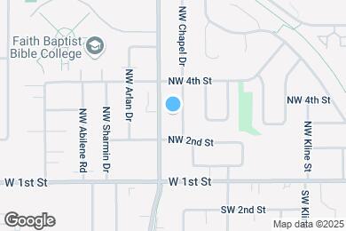 Map image of the property - 218 NW Chapel Dr