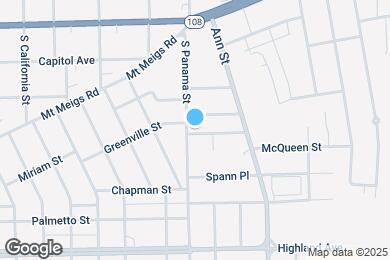 Map image of the property - 315 S Panama St