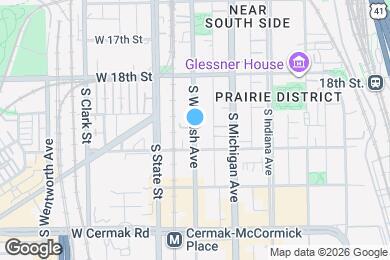 Map image of the property - 1949 S Wabash Ave
