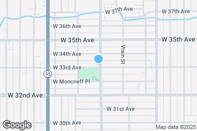 Map image of the property - 4805 W 33rd Ave