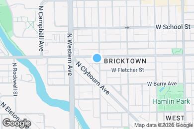 Map image of the property - 3144 N Oakley Ave