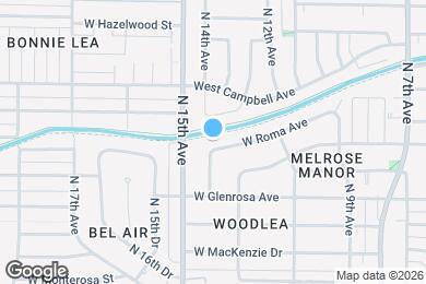 Map image of the property - 1326 W Roma Ave