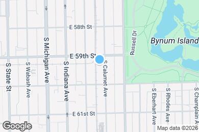 Map image of the property - 5918 S Calumet Ave