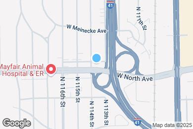 Map image of the property - 11320 W North Ave