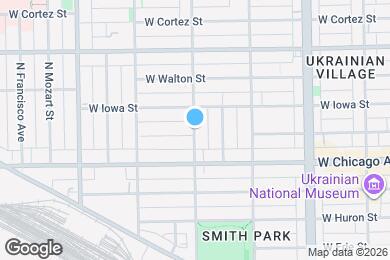 Map image of the property - 835 N Rockwell St