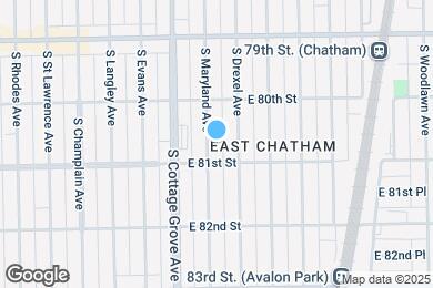 Map image of the property - 8041 S Maryland Ave