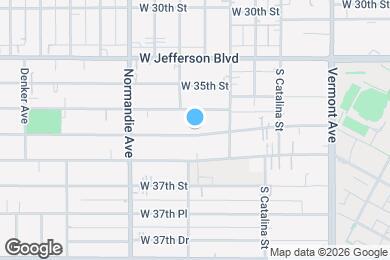 Map image of the property - 1297 -1299 West 36th St- Housing near USC