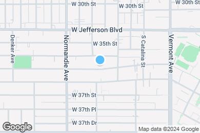 Map image of the property - 1297 W 36th St- Housing near USC