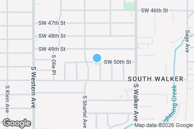 Map image of the property - 620 SW 50th St