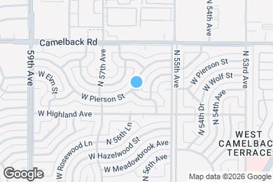 Map image of the property - 5625 W Pierson St