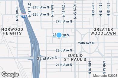 Map image of the property - 1712 25th Ave N