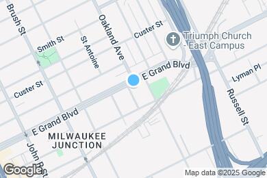 Map image of the property - 2843 E Grand Blvd