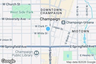 Map image of the property - 217 Neil at the heart of Champaign.