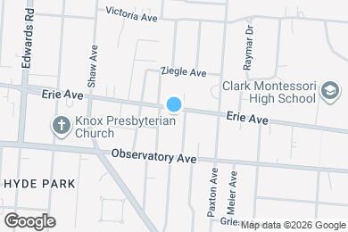 Map image of the property - 2885 Erie Ave