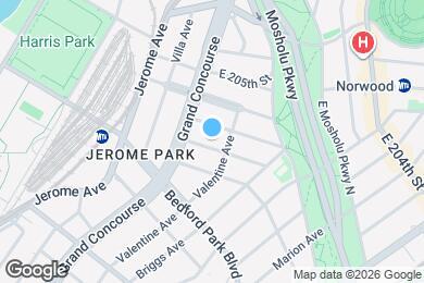 Map image of the property - 225 E 202nd St