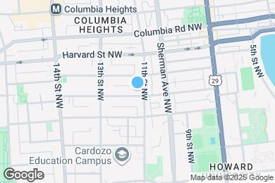 Map image of the property - 1115 Fairmont St NW