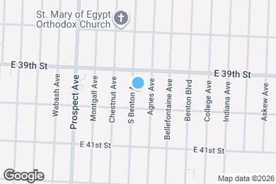 Map image of the property - 3929 S Benton Ave