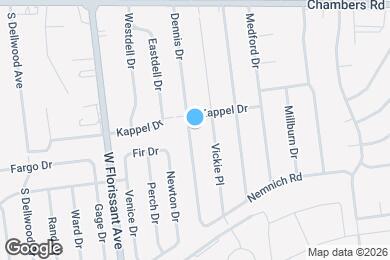 Map image of the property - 9780 Dennis Dr