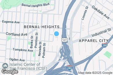 Map image of the property - 868 Peralta Ave