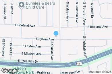 Map image of the property - 1306 E Sylvan Ave