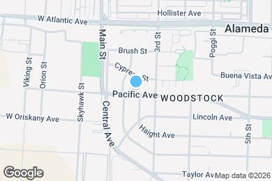 Map image of the property - 215 Pacific Ave