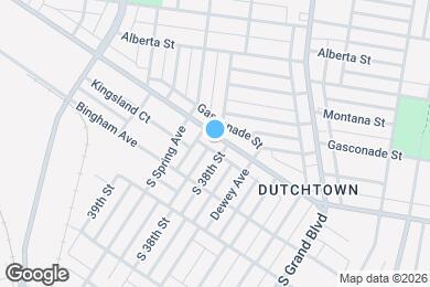 Map image of the property - 3808 Meramec St